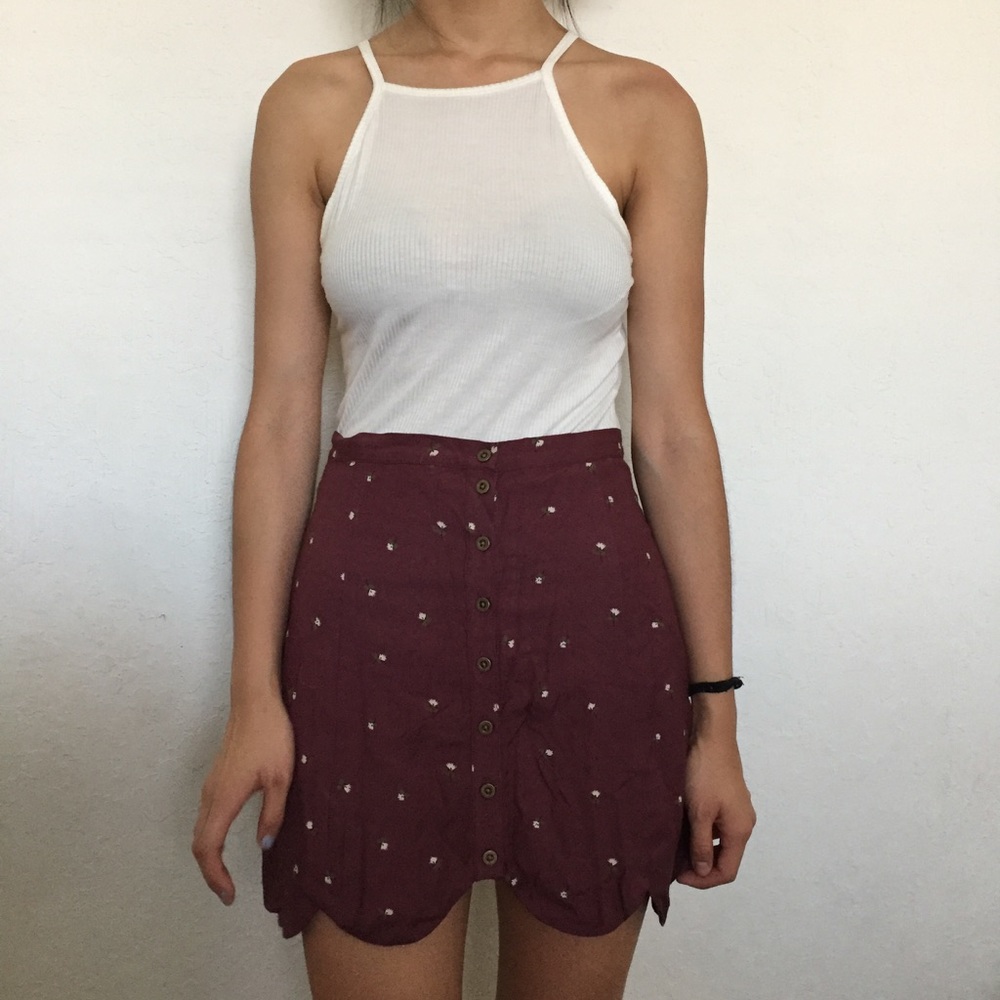 ❌SOLD❌ on Mercari Scalloped skirt